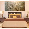 Quadro Pintura Tela Arvores e Flores Modernas Em Altos Relevos Cod 2181 - 70cm (A) x 140cm (L) - 6