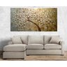 Quadro Pintura Tela Arvores e Flores Modernas Em Altos Relevos Cod 2181 - 70cm (A) x 140cm (L) - 2