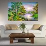 Quadro Pintura Paisagem Óleo Sobre Tela Cod 3016 - 80cm (A) x 130cm (L) - 2