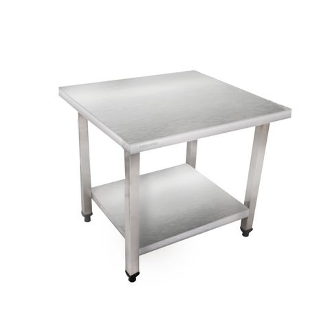 Mesa Baixa Inox 65x70x65cm Reforçada com Prateleira Lisa Frn6565 Frigopro
