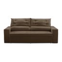 Ver imagem 7 de Sofá Retrátil 2 Lugares com Molas 1,50m Laila Suede Marrom