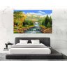 Quadro Pintura Paisagem Óleo Sobre Tela Cod 3017 - 70cm (A) x 110cm (L) - 5