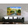 Quadro Pintura Paisagem Óleo Sobre Tela Cod 3017 - 70cm (A) x 110cm (L) - 6