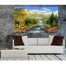 Quadro Pintura Paisagem Óleo Sobre Tela Cod 3017 - 70cm (A) x 110cm (L) - 3