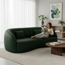 Ver imagem 5 de Sofá Sala Nuvem 170 Cm Conforto Premium Decorativo Orgânico:courino Sintético Verde