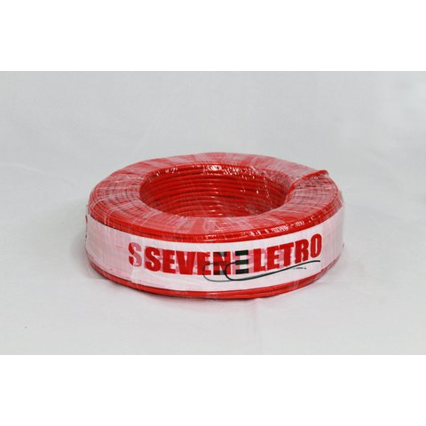 Cabo Fio Antichamas Flexível 1,5 Mm 100 Metros Vermelho