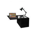 Ver imagem 1 de Escrivaninha suspensa Mesa Para notebook Preto Em Mdf