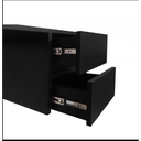 Ver imagem 2 de Escrivaninha suspensa Mesa Para notebook Preto Em Mdf