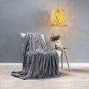 Ver imagem 4 de Cobertor Coberta Tok Max Queen Ultrasoft Alto Relevo Dupla Face - Gris