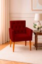 Ver imagem 2 de Kit 2 Poltronas Cadeira com Capitonê para Sala Clássica e Confortável em Suede
