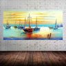 Quadro Pintura Tela Moderna Marinas Cod 2425 - 80cm (A) x 160cm (L) - 6