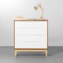 Ver imagem 3 de Kit Quarto Infantil com Pés Square Natural - Cômoda Elfe 4 Gavetas + Guarda-Roupa Elfe + Berço Mini
