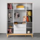 Ver imagem 7 de Kit Quarto Infantil com Pés Square Natural - Cômoda Elfe 4 Gavetas + Guarda-Roupa Elfe + Berço Mini