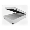 Ver imagem 1 de Box Bau Conjugada Mola Viuvo Poliester (110kg - 1.28x1.88x56):branco