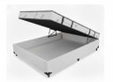 Ver imagem 1 de Box Bau Conjugada Mola Viuvo Poliester (110kg - 1.28x1.88x56):branco