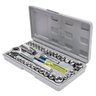 Kit Completo Jogo Chave Catraca Reversível Conjunto de Ferramentas com 40 Soquetes de 1/4 e 3/8 - 1