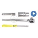 Ver imagem 2 de Kit Completo Jogo Chave Catraca Reversível Conjunto de Ferramentas com 40 Soquetes de 1/4 e 3/8