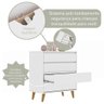 Quarto de Bebê Retrô Lorena Berço 3 em 1 Ludmila Cômoda Infantil Branco Fosco Bétula Carolina Baby - 9