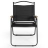Kit 4 Cadeiras Dobráveis de Praia e Acampamento Ultra Leve em Tecido e Metal - Preto - 7