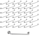 Ver imagem 1 de Barra Alça Apoio 80cm Aço Inox Kit 30 Uni Suporte Anti Queda Box Banheiro Idoso Cadeirante Criança G