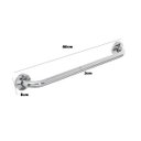Ver imagem 2 de Barra Alça Apoio 80cm Aço Inox Kit 30 Uni Suporte Anti Queda Box Banheiro Idoso Cadeirante Criança G