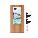 Ver imagem 3 de Kit Prateleira Mel (Selo Fsc) 50 x 25 cm com Suportes Pretos e Kit para Fixação Bemfixa