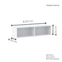 Ver imagem 2 de Nicho de Parede 300x1200mm Branco