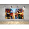 Quadro Pintura Tela Cidade Paisagem Urbana Cod 4025 - 70cm (A) x 130cm (L) - 3