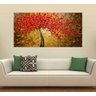 Quadro Pintura Tela Arvores e Flores Modernas Em Altos Relevos Cod 2061 - 60cm (A) x 120cm (L) - 6
