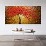 Quadro Pintura Tela Arvores e Flores Modernas Em Altos Relevos Cod 2061 - 60cm (A) x 120cm (L) - 2