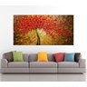 Quadro Pintura Tela Arvores e Flores Modernas Em Altos Relevos Cod 2061 - 60cm (A) x 120cm (L) - 5