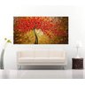 Quadro Pintura Tela Arvores e Flores Modernas Em Altos Relevos Cod 2061 - 60cm (A) x 120cm (L) - 1
