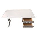 Ver mais imagens de Mesa Escritório com 2 Gavetas Escrivaninha Estudo Home Office