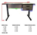 Ver imagem 3 de Mesa Escritório com 2 Gavetas Escrivaninha Estudo Home Office