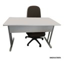 Ver imagem 2 de Mesa Escritório com 2 Gavetas Escrivaninha Estudo Home Office