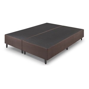 Base Box King Size Bipartido 193x203cm Estrutura Madeira Eucalipto Reforçada Suporte 150kg/m²