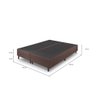 Base Box King Size Bipartido 193x203cm Estrutura Madeira Eucalipto Reforçada Suporte 150kg/m² - 3