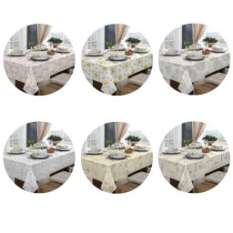 Toalha de Mesa Impermeável Retangular 6 Lugares 140x210cm:utensílios - 3