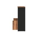 Ver imagem 6 de Armário Escritório com Chave e Nichos Tampo 40mm – 1,61×0,80×0,45m Madeira Nogal Sevilha / Preto