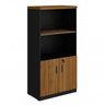 Armário Alto Semi-Aberto - WEBSTART - NOGAL SEVILHA/PRETO - 1