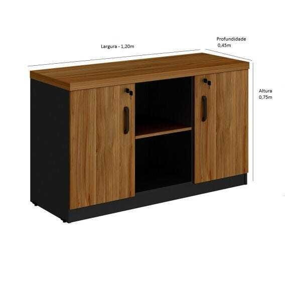 Armário Baixo Credenza com Nicho Central - 2