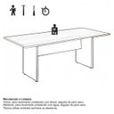 Ver imagem 3 de Mesa de Reunião 2,00x0,90m - WORKSTART - NOGAL SEVILHA/PRETO - 21408