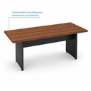 Ver mais imagens de Mesa de Reunião 2,00m Tampo 40mm Pés Pretos