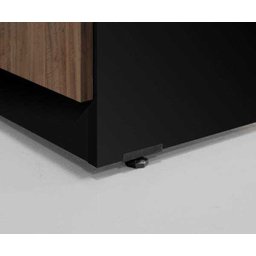 Mesa Pedestal Reta com Gaveteiro - Webstart - Nogal Sevilha/Preto - 21405 - 5