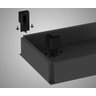 Mesa Pedestal Reta com Gaveteiro - Webstart - Nogal Sevilha/Preto - 21405 - 4