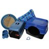 Kit Cama toca para gatos caixa de transporte arranhador - Azul - 1