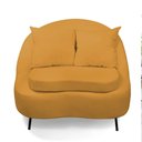 Ver imagem 2 de Poltrona Decorativa Orgânica Pé Ferro Pto Kit 2 Zaya Bouclê Most C05 - D'Rossi