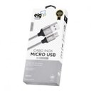 Ver imagem 2 de Cabo Inox Micro USB Elg - 1m De Nylon Trançado