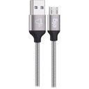 Ver imagem 1 de Cabo Inox Micro USB Elg - 1m De Nylon Trançado