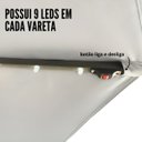 Ver imagem 6 de Ombrelone Lateral Suspenso Jardim 3 Metros com Led Alumínio Manivela Importway Iwobll-300